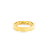Personalised  Custom Ring - Laser Engraved Silver / Gold / Rose Gold
