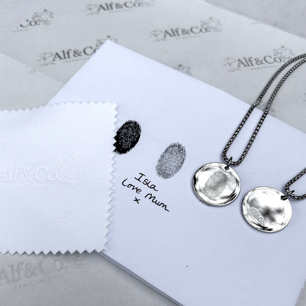 Personalised Fingerprint Coin Necklace