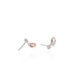 Rose Gold Plated Drop Snaffle Earring