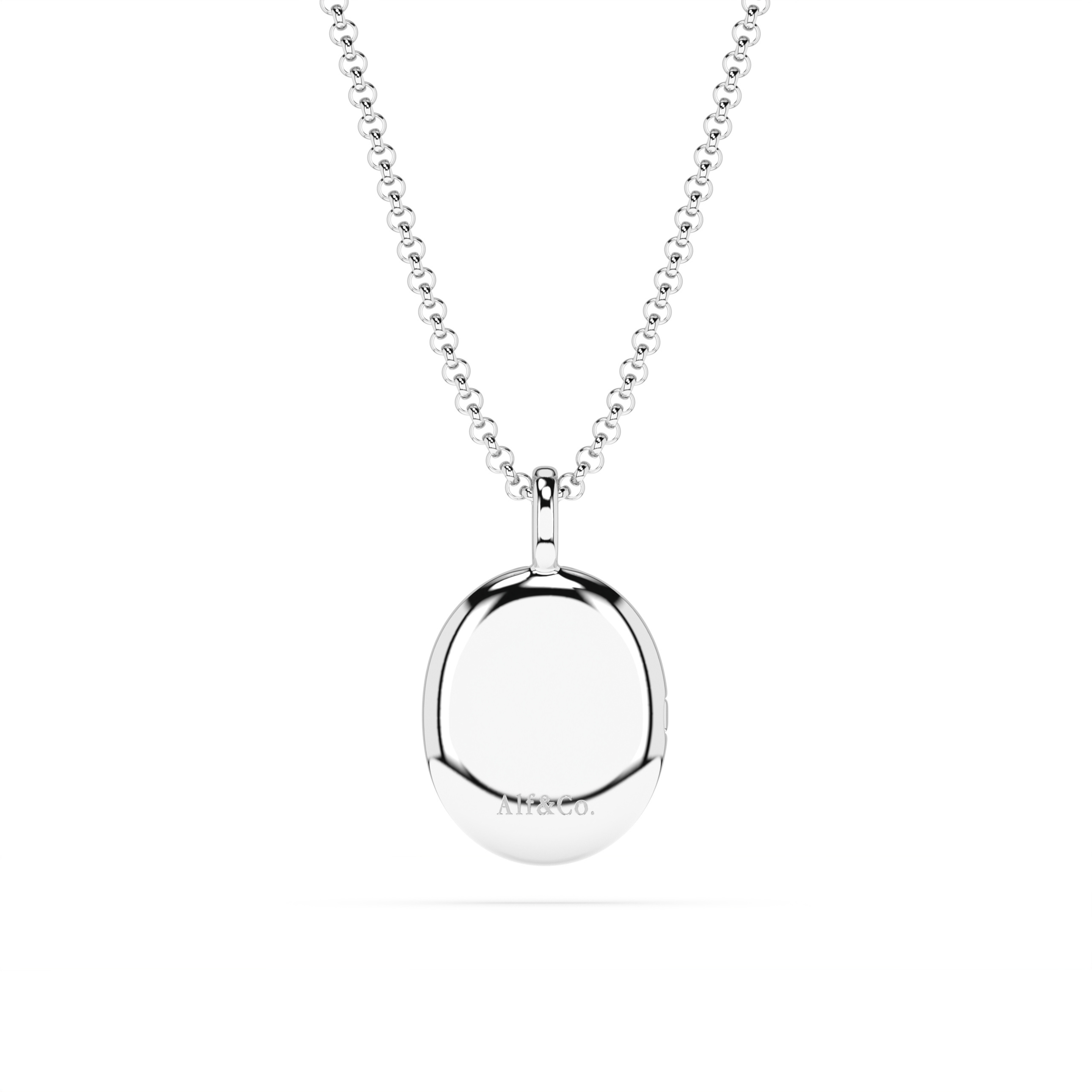 Personalised Engraved Oval Photo Locket