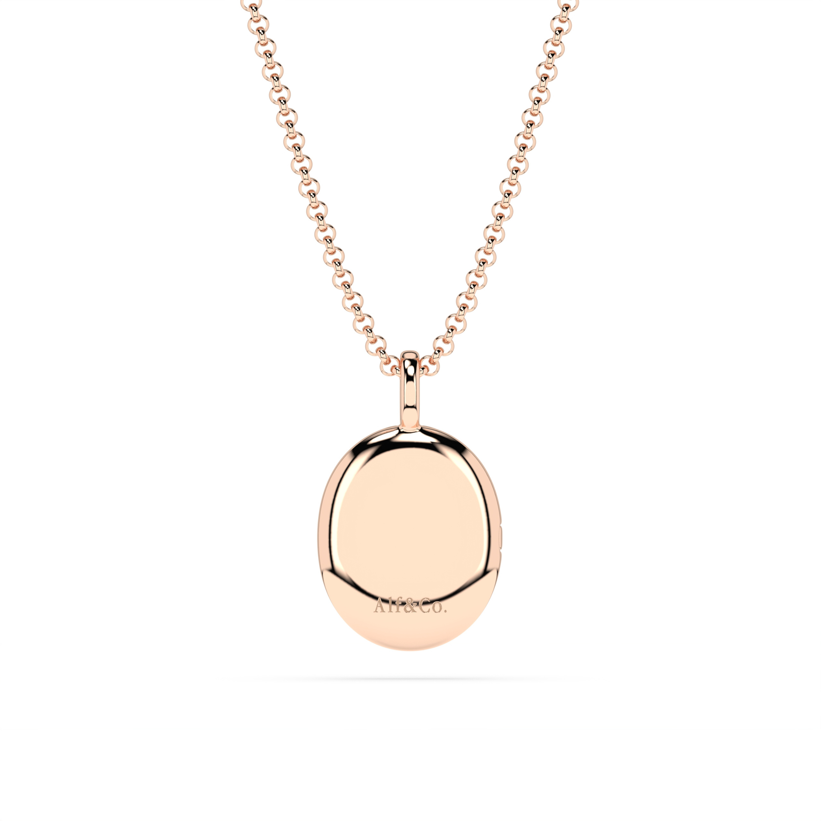 Personalised Engraved Oval Photo Locket