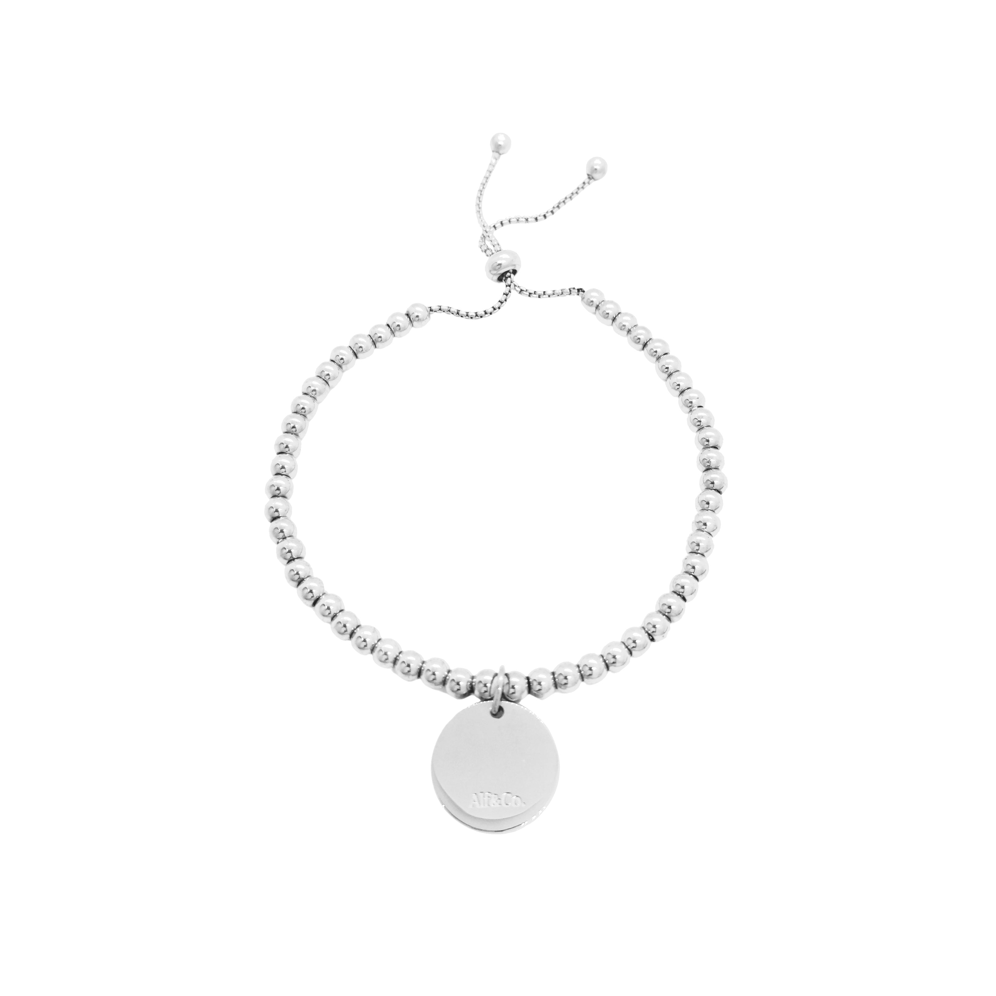 Personalised Stainless Steel Coin Bracelet