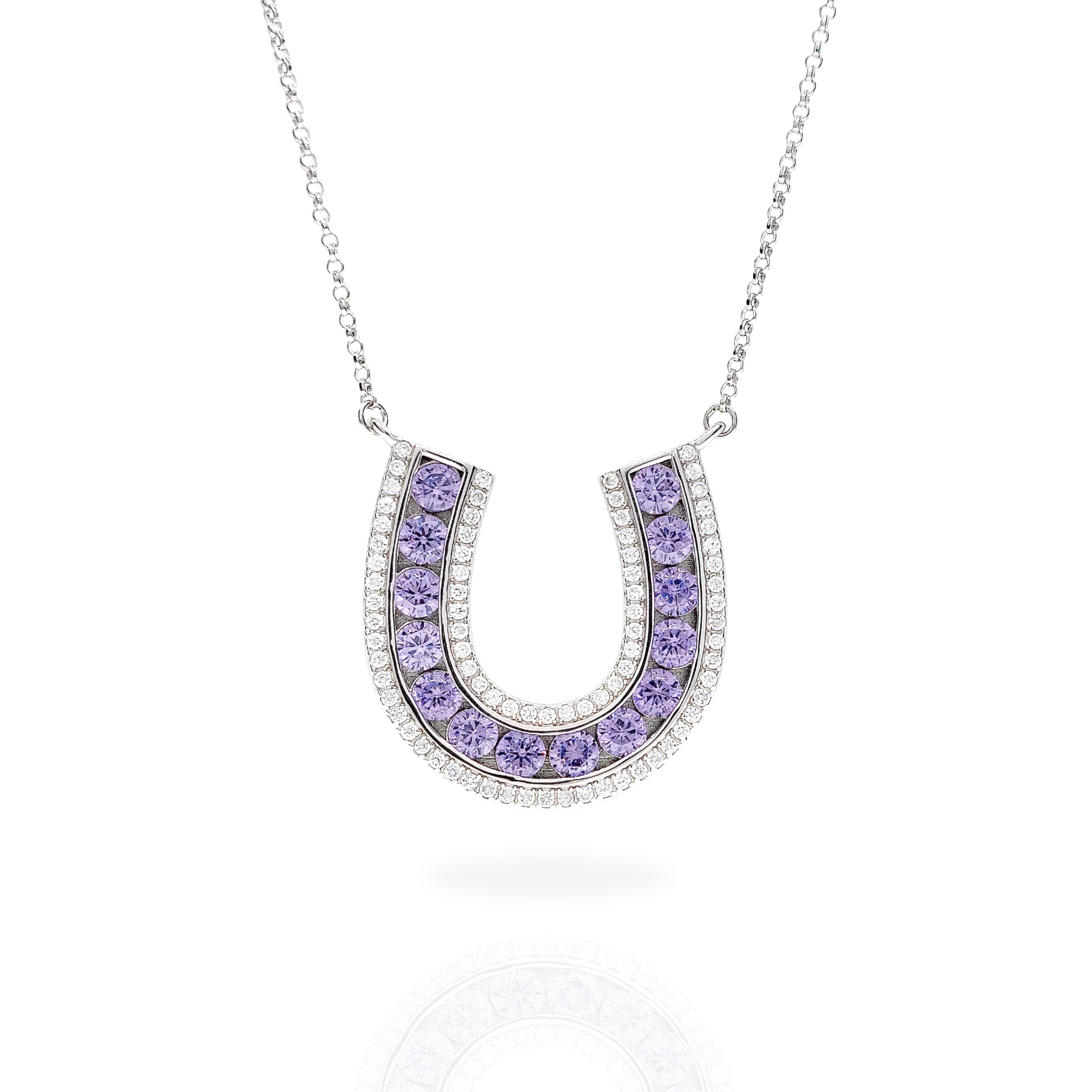 Alf&Co Large Sparkle Horseshoe Necklace
