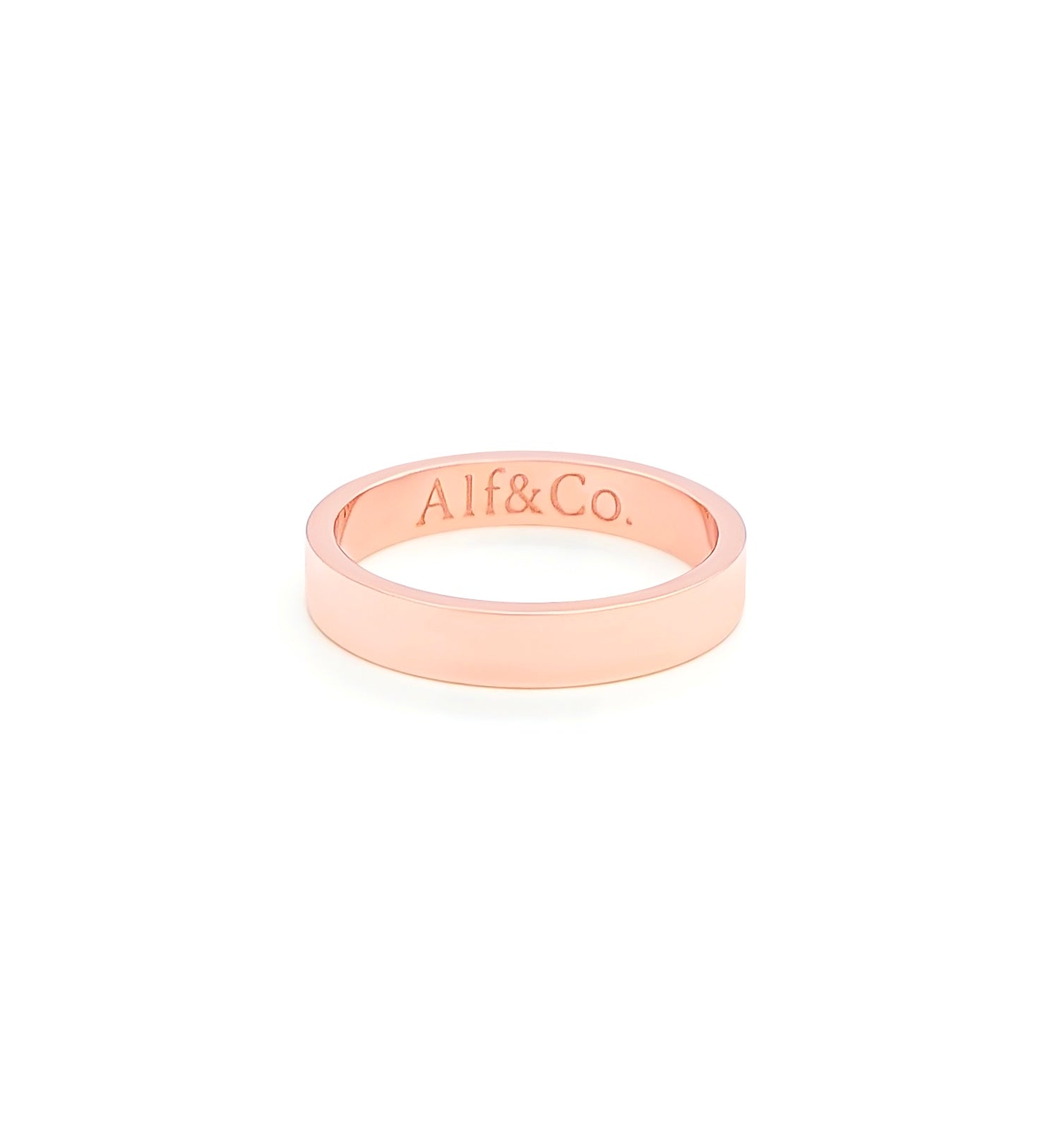 Personalised  Custom Ring - Laser Engraved Silver / Gold / Rose Gold
