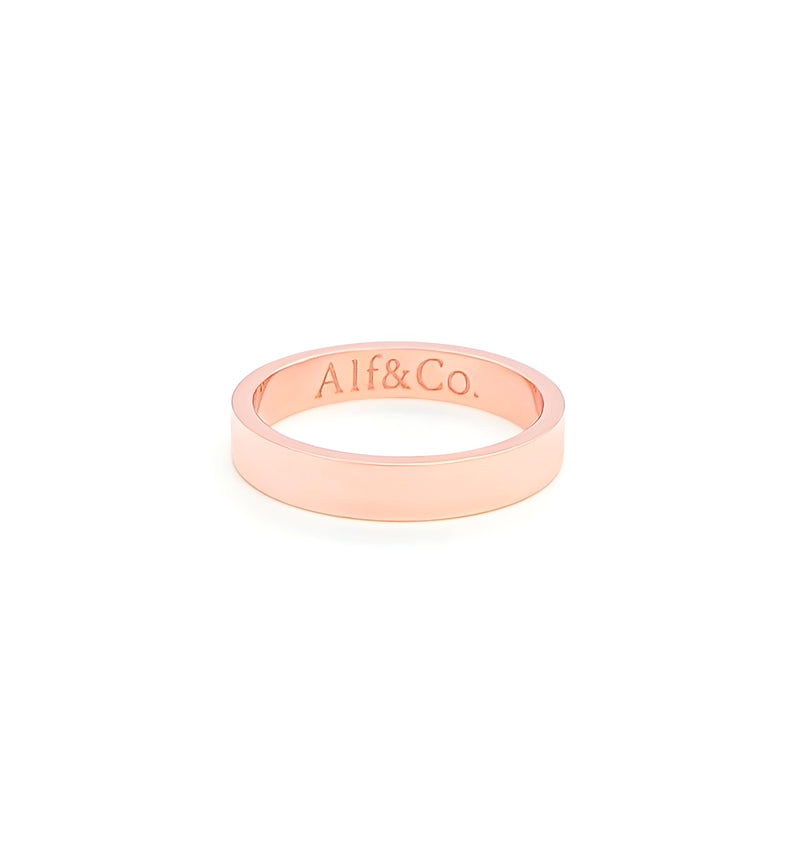 Rose gold personalized ring hotsell