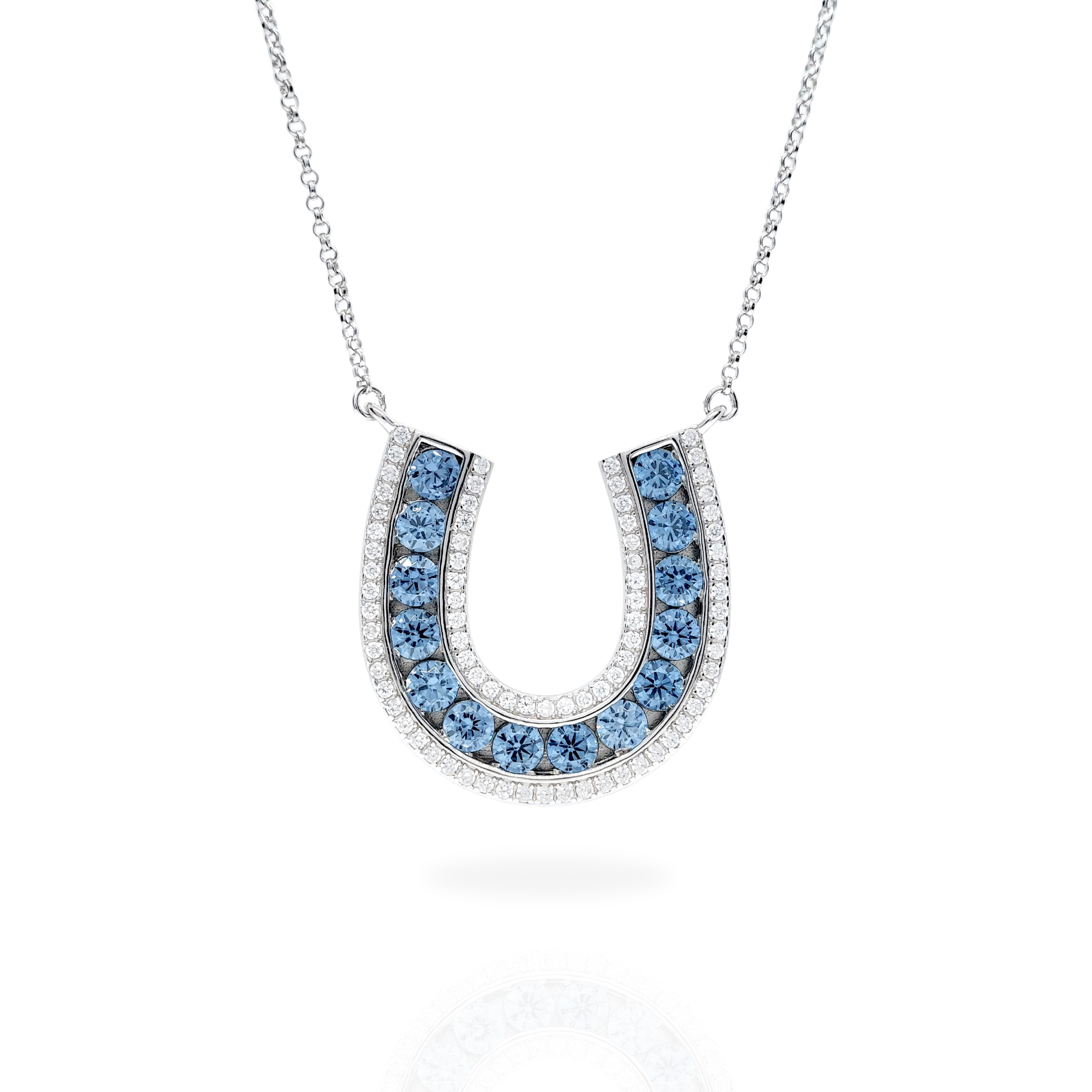 Alf&Co Large Sparkle Horseshoe Necklace