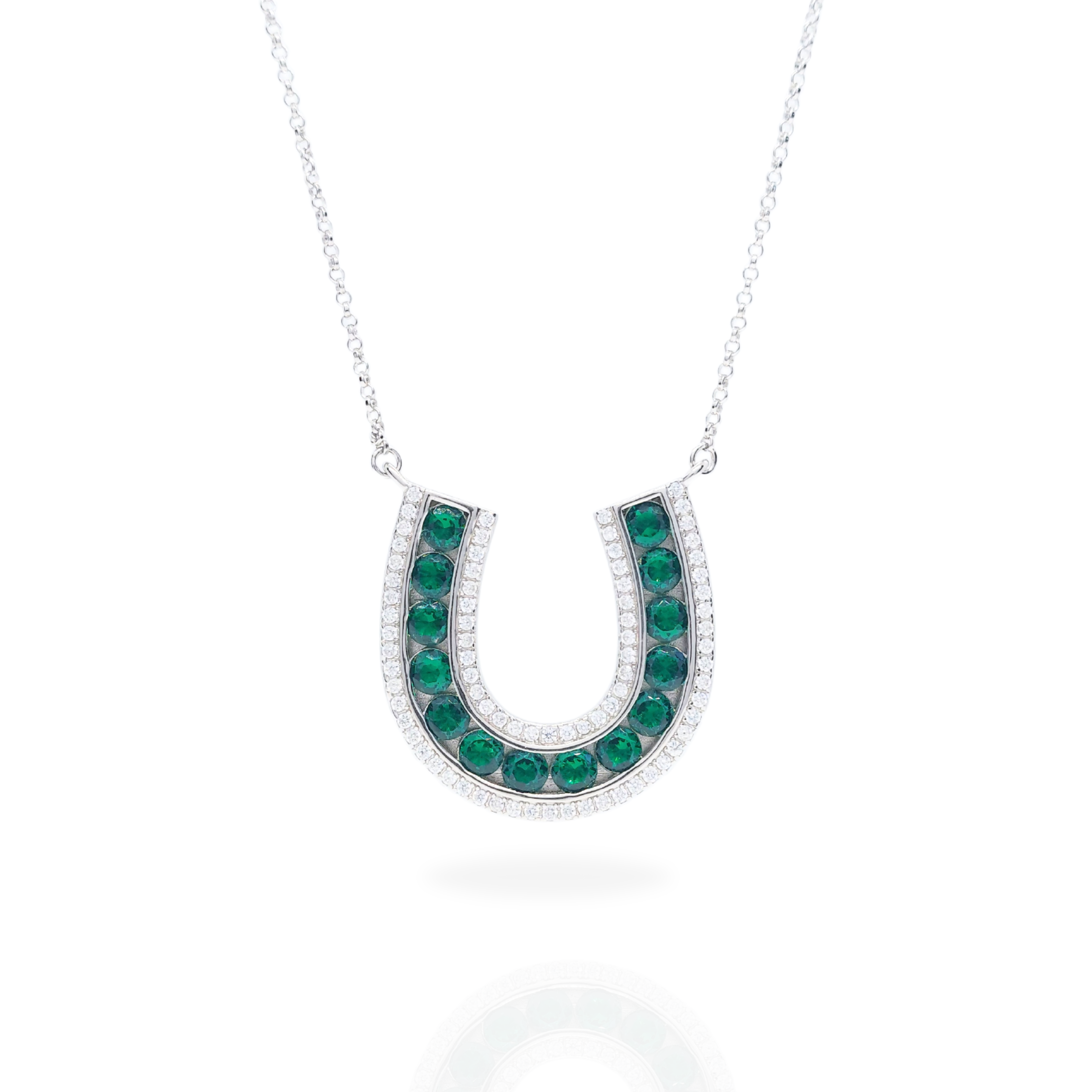 Alf&Co Large Sparkle Horseshoe Necklace