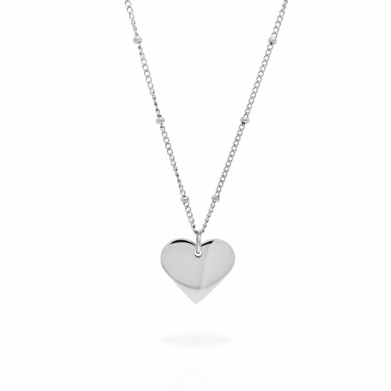 Personalised Stainless Steel Heart Necklace