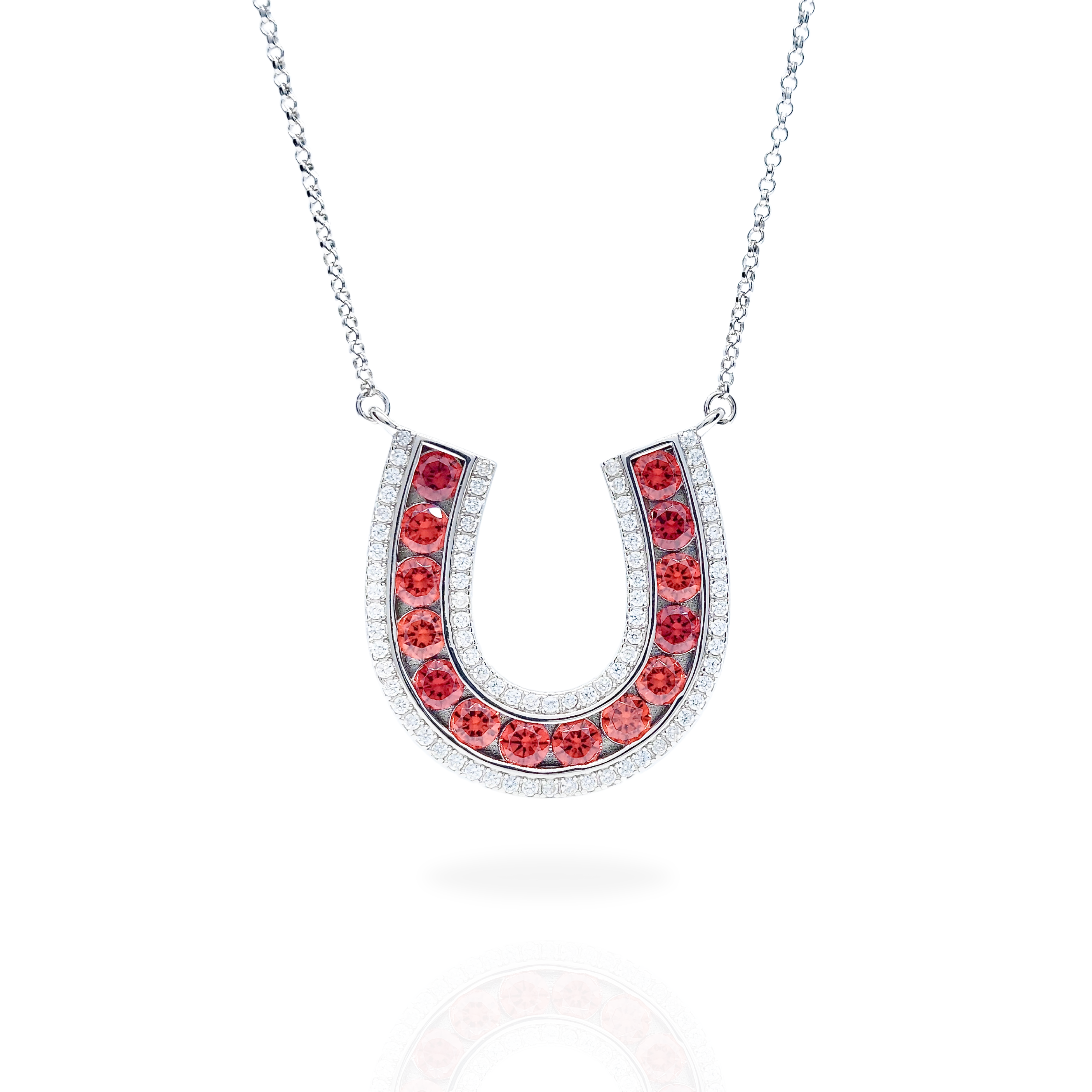 Alf&Co Large Sparkle Horseshoe Necklace