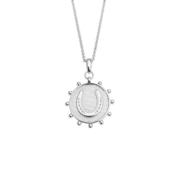 Lucky Horse Shoe Coin Necklace