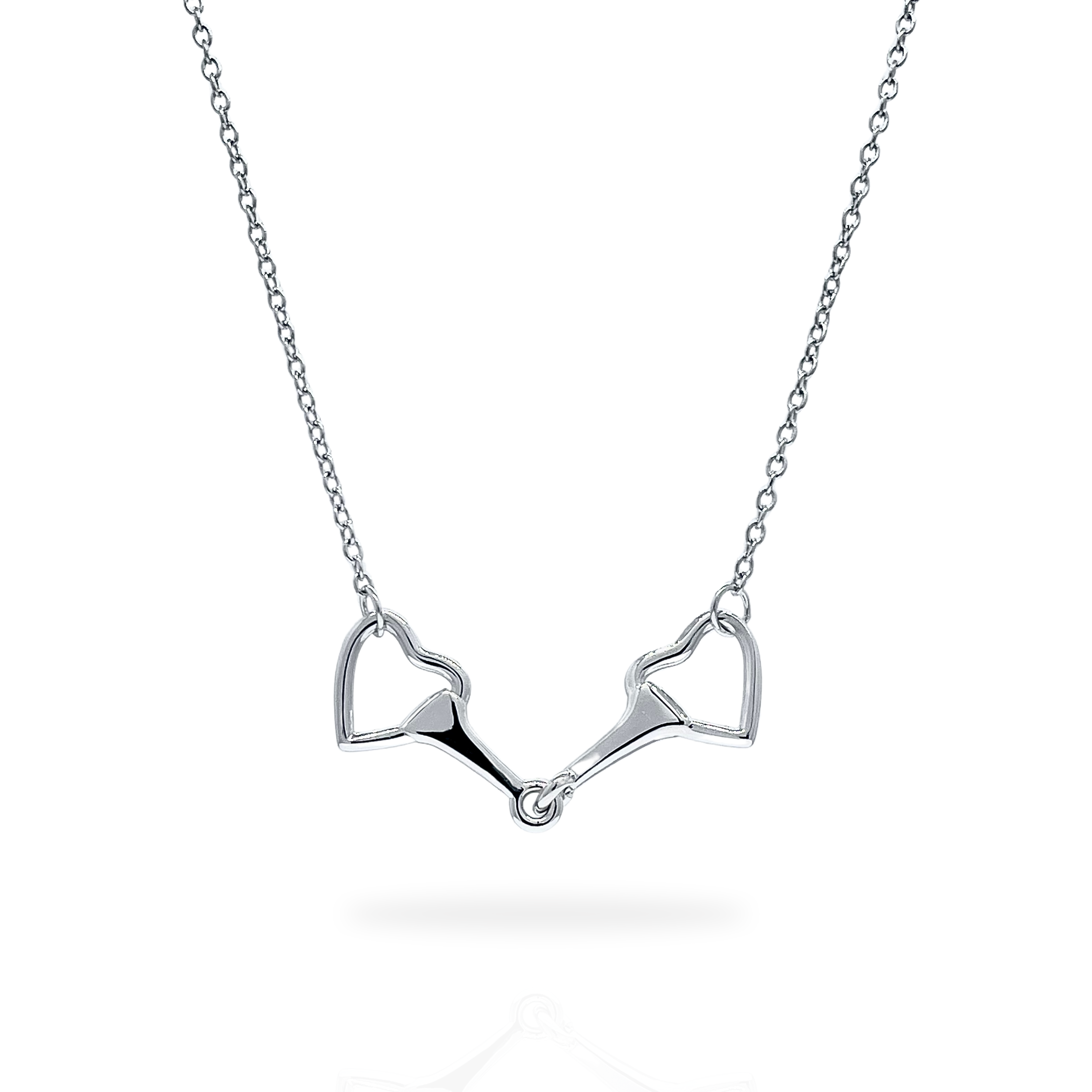 Love Heart Snaffle Necklace