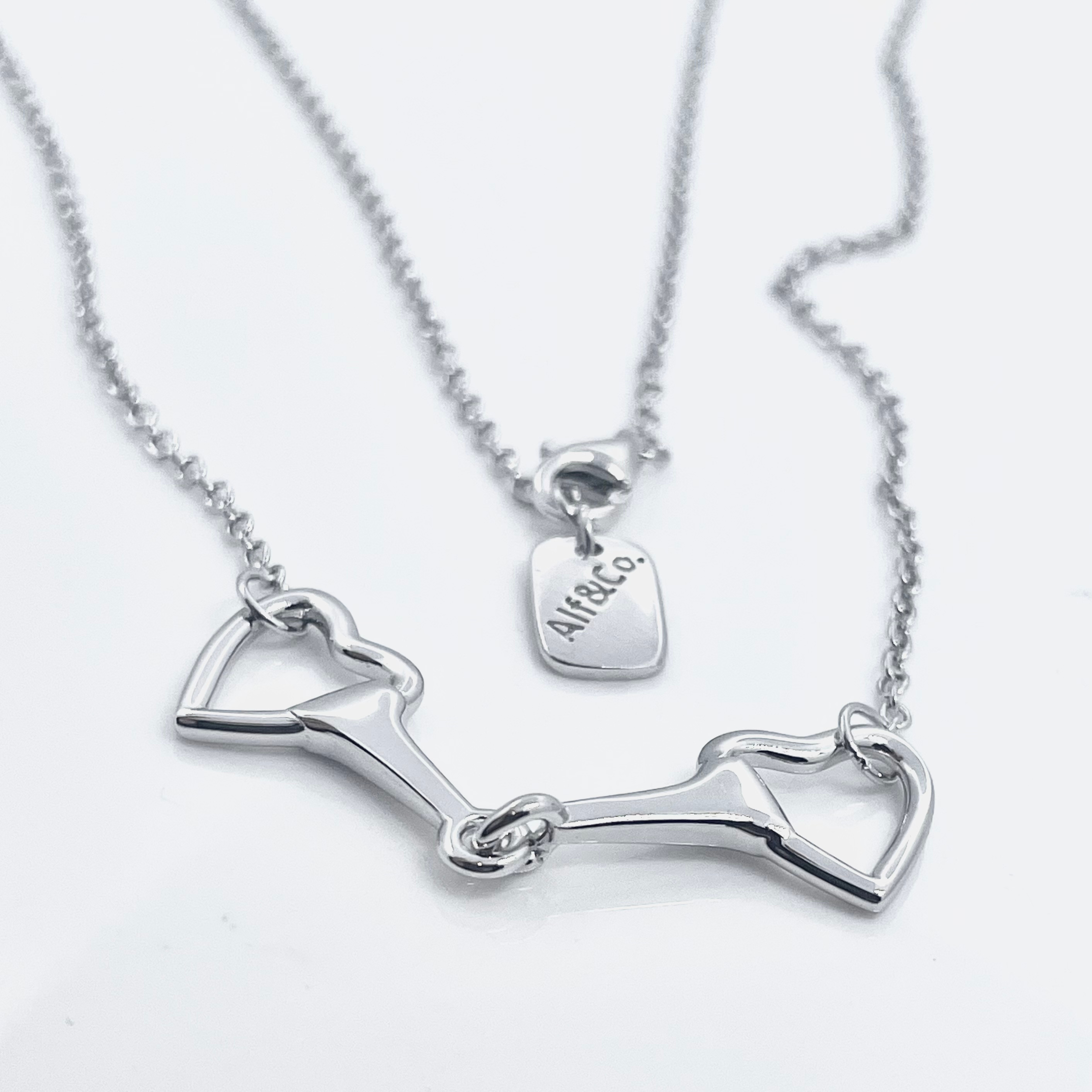 Love Heart Snaffle Necklace