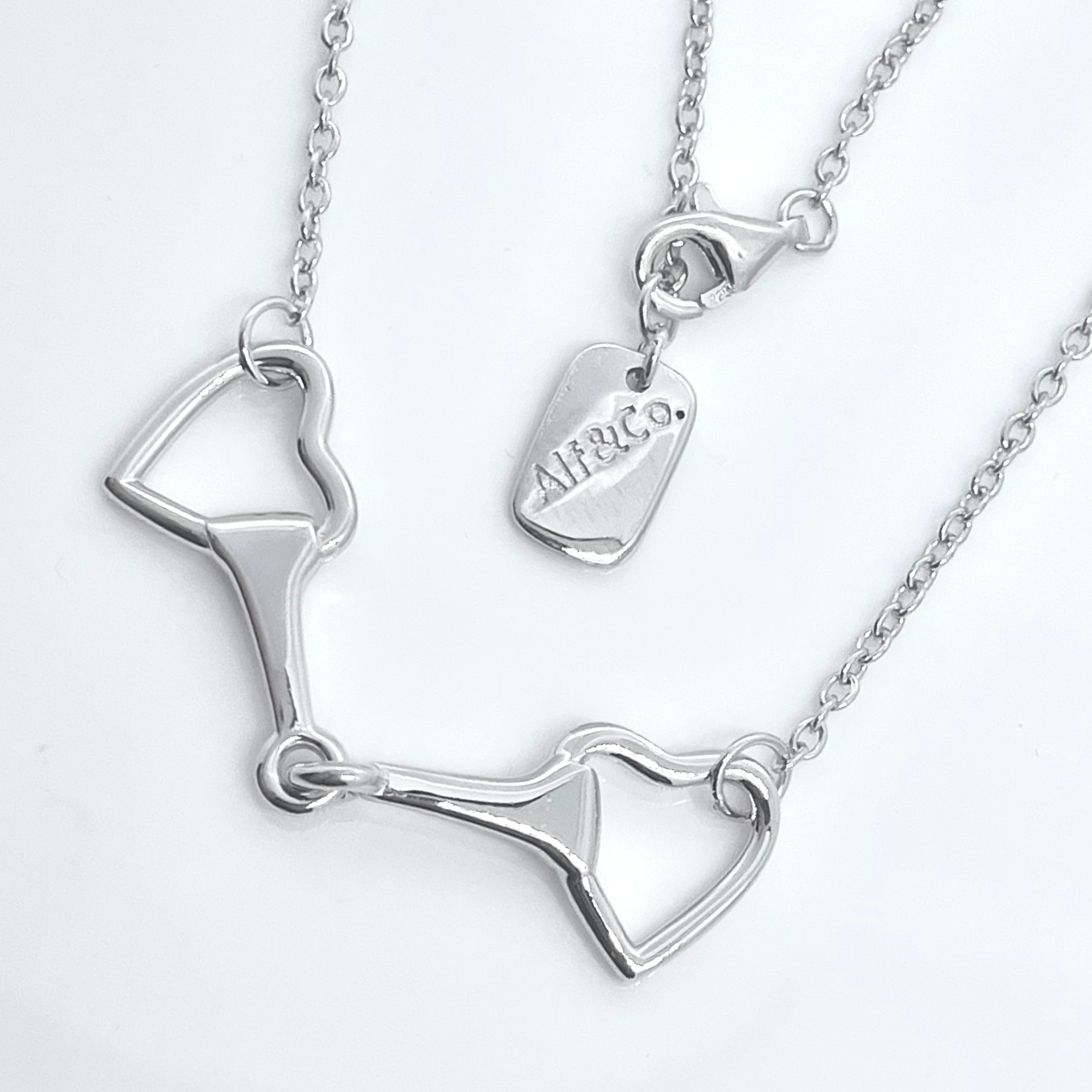 Love Heart Snaffle Necklace