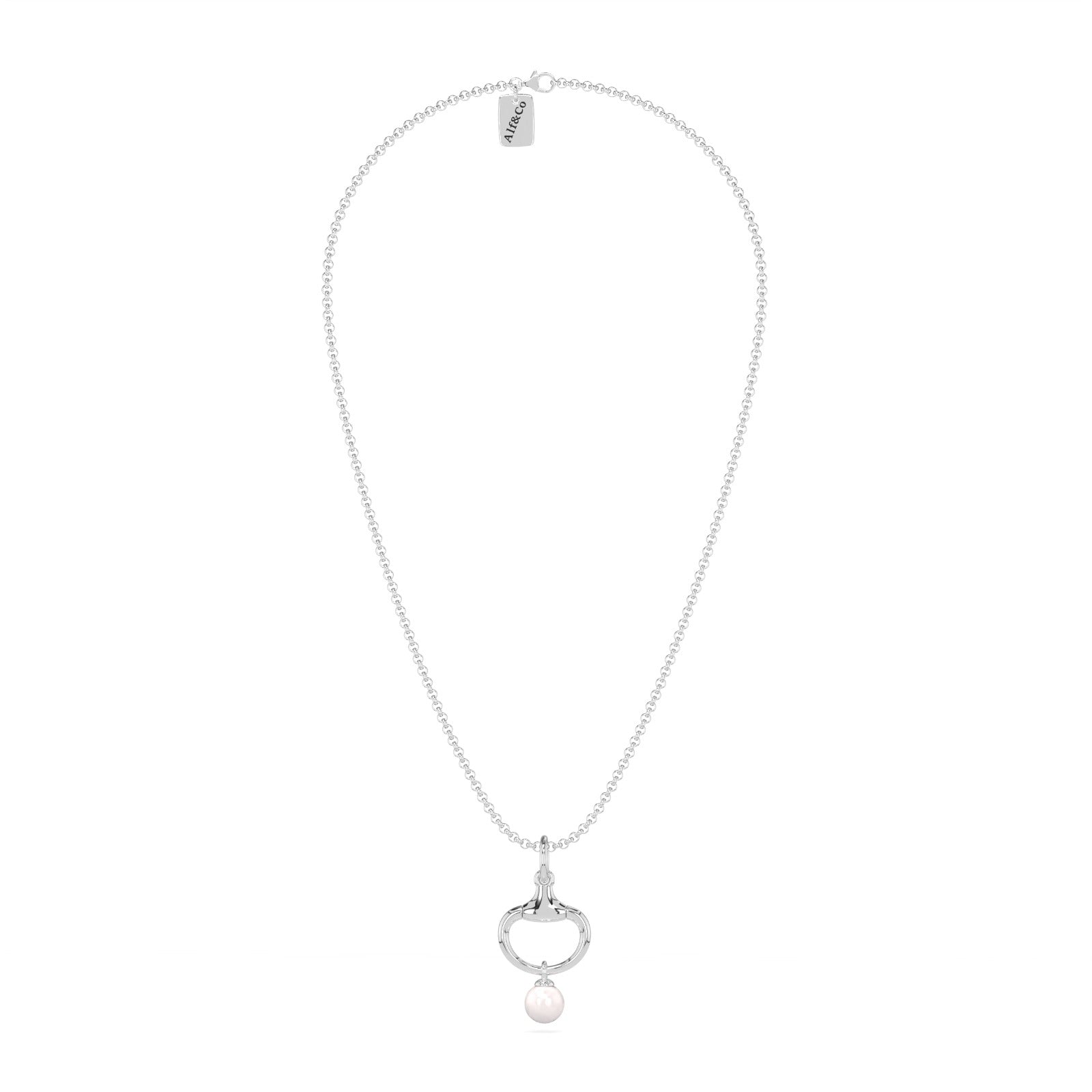 NEW Summer 2026 Silver Snaffle and Pearl Pendant