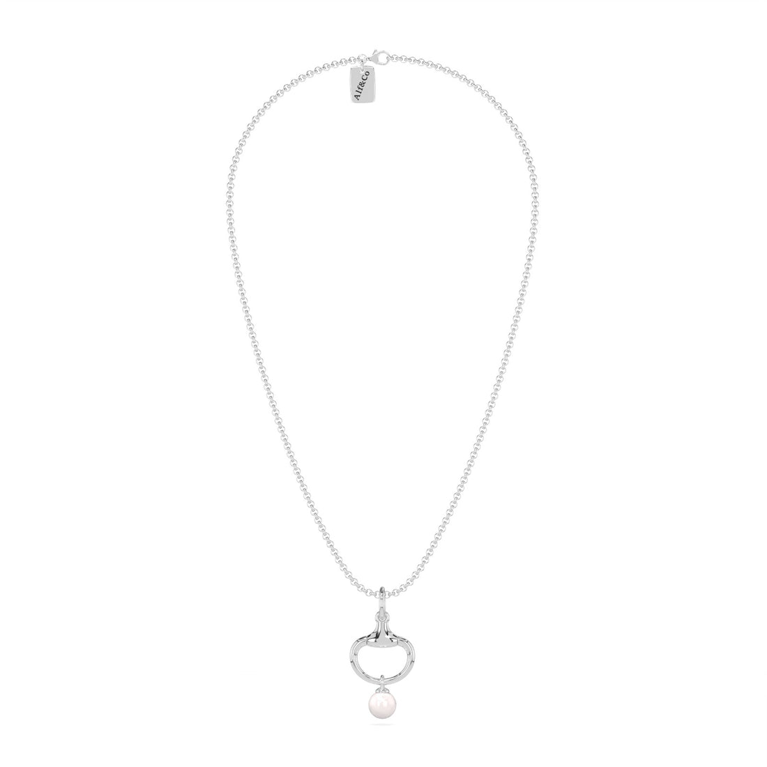 NEW Summer 2026 Silver Snaffle and Pearl Pendant