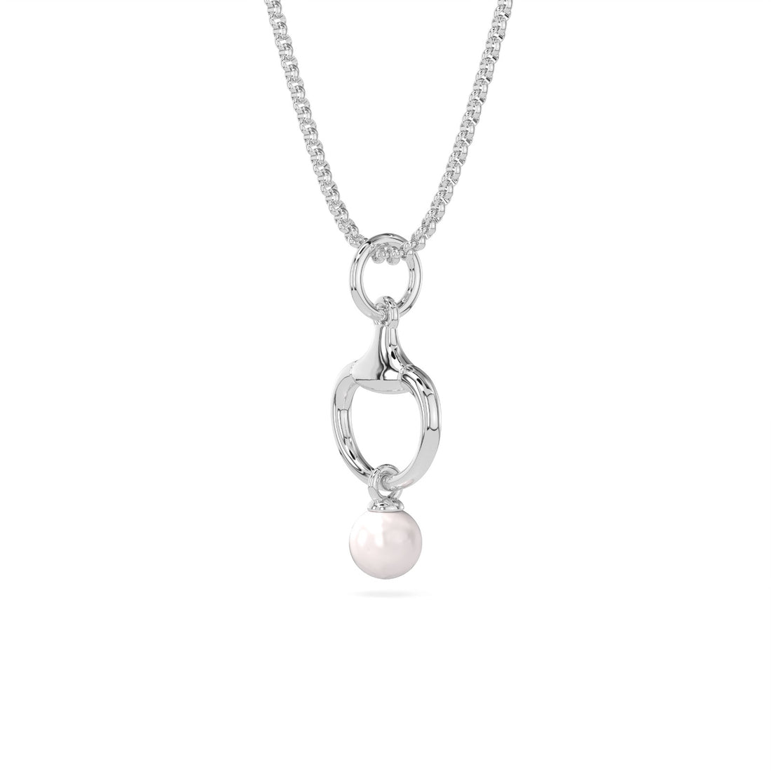 NEW Summer 2026 Silver Snaffle and Pearl Pendant