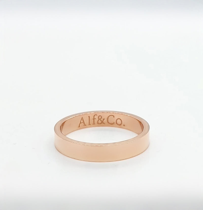 Personalised  Custom Ring - Laser Engraved Silver / Gold / Rose Gold