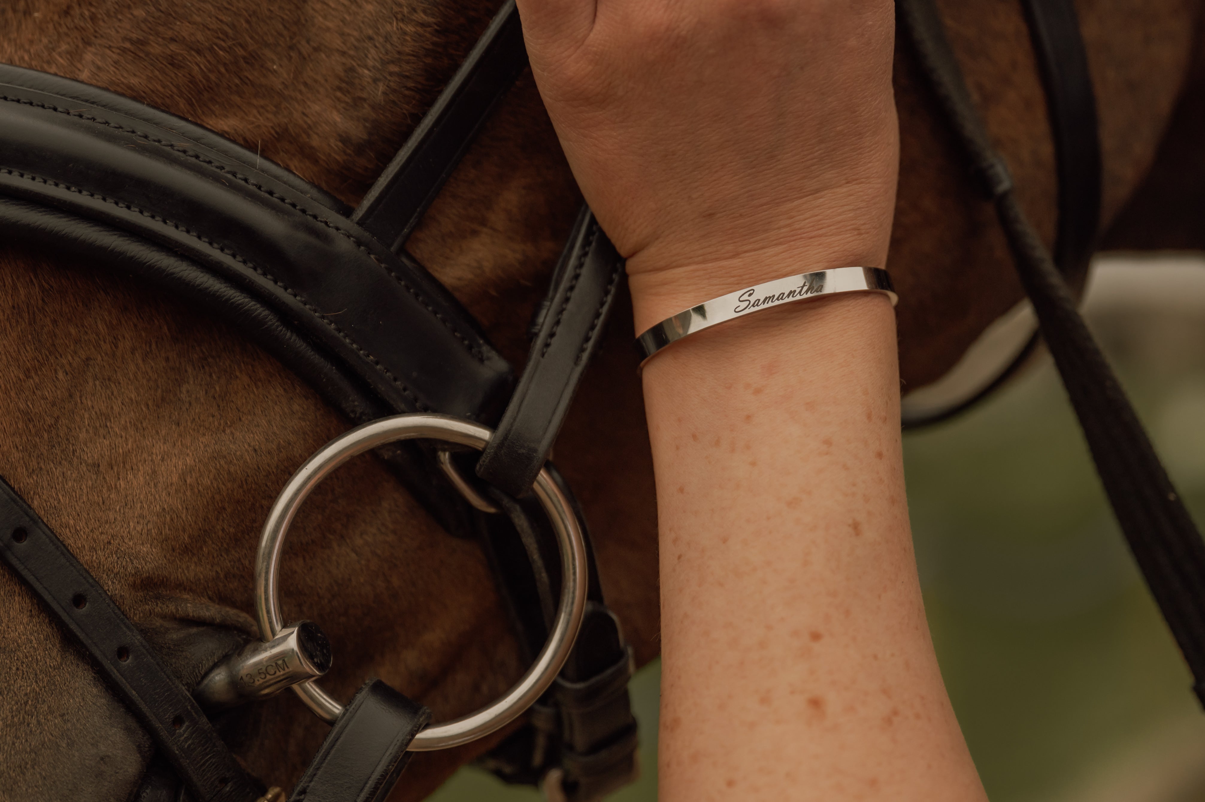 Personalised Custom Cuff Bangle - Laser Engraved Silver / Gold / Rose Gold