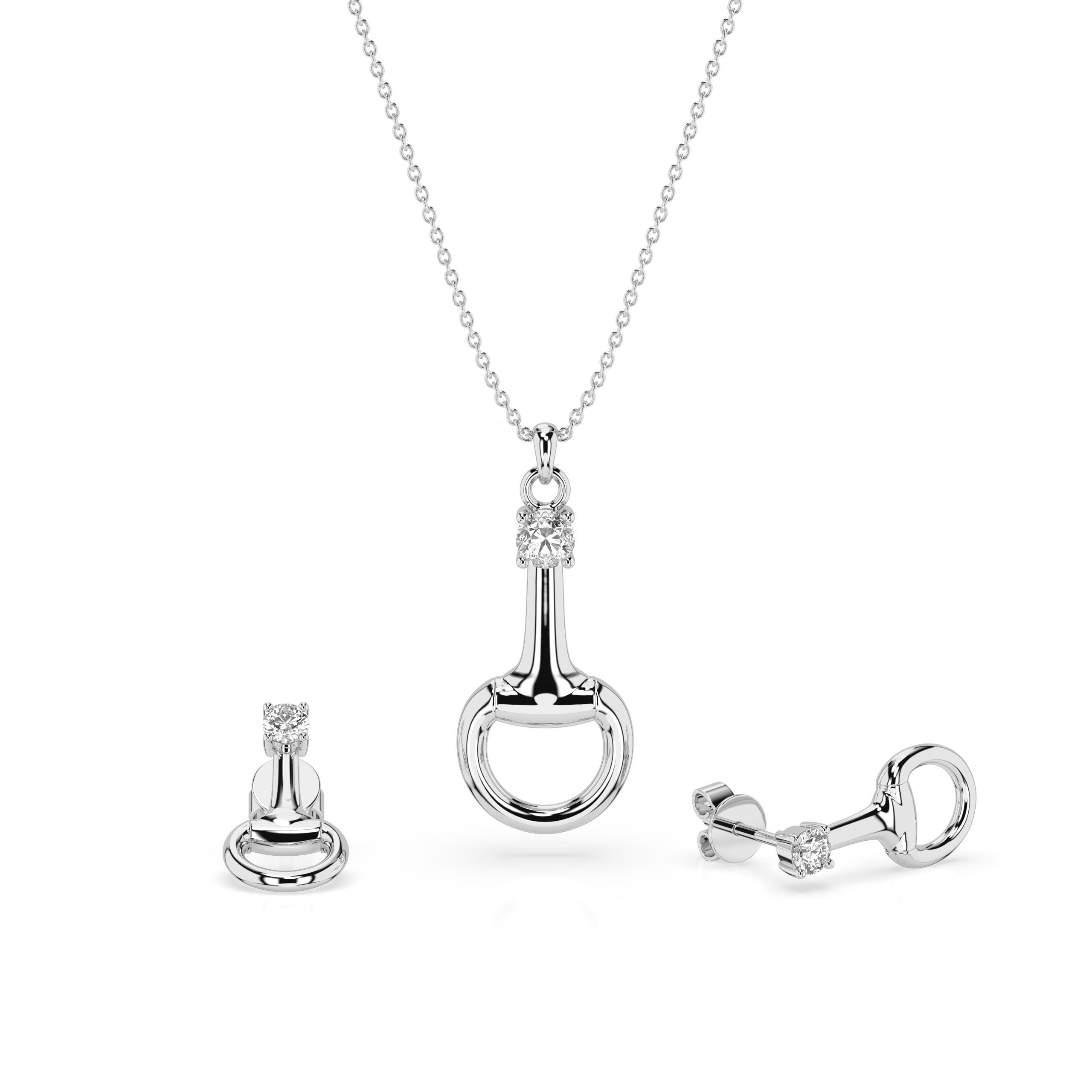Silver Snaffle Necklace