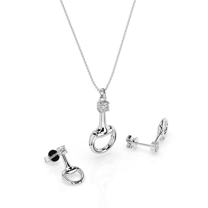 Silver Snaffle Necklace