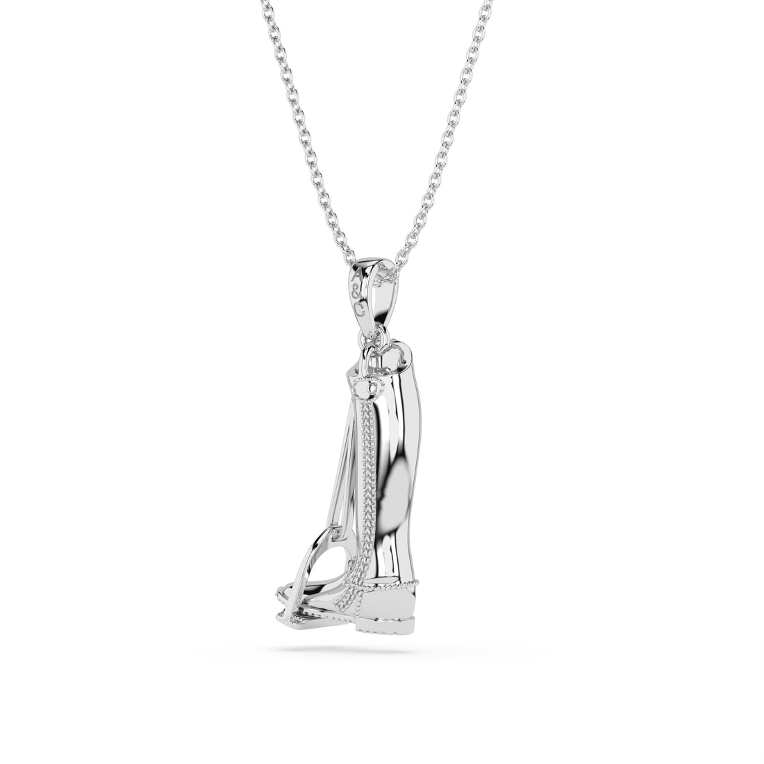 Horse Riding Boot & Stirrup Necklace
