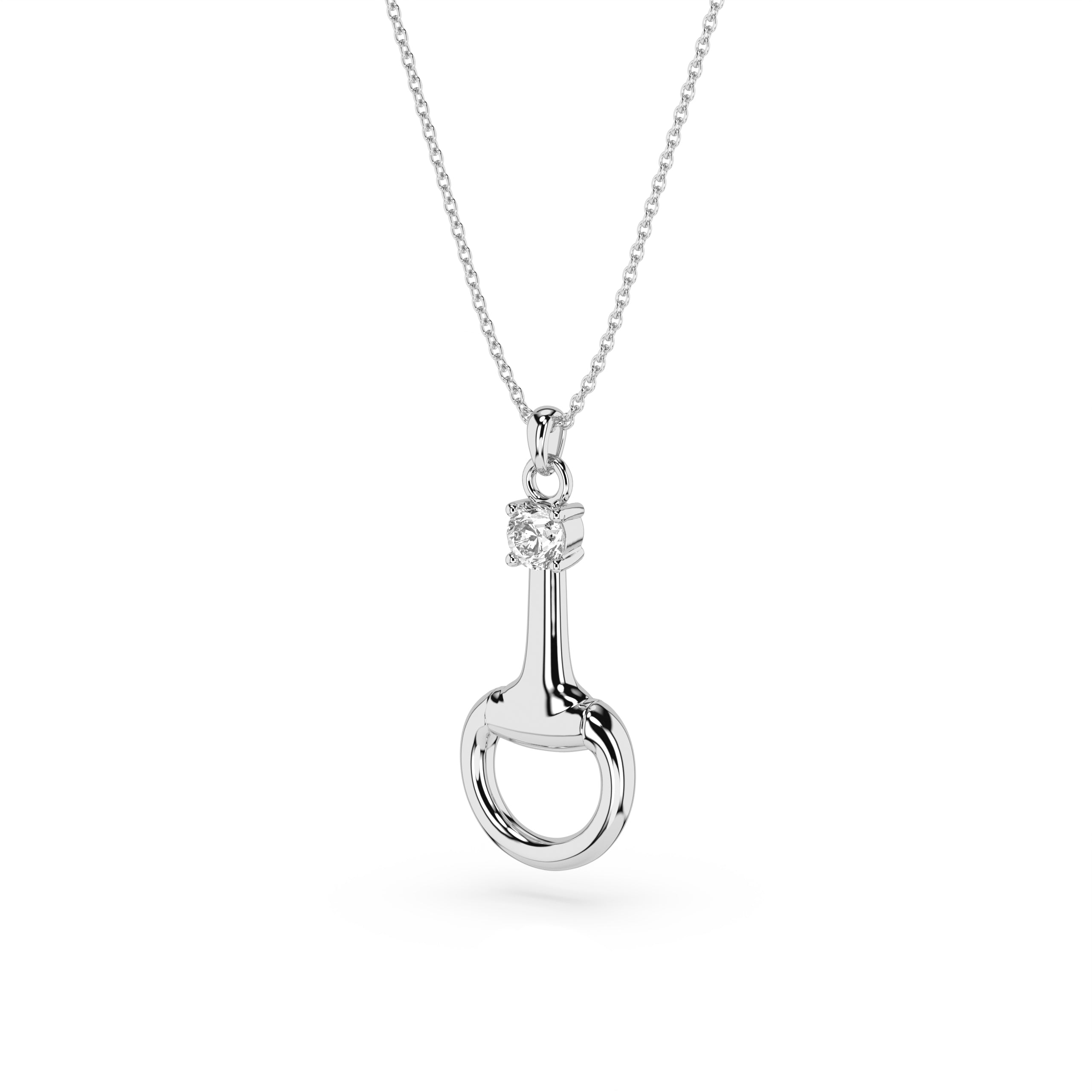 Silver Snaffle Necklace
