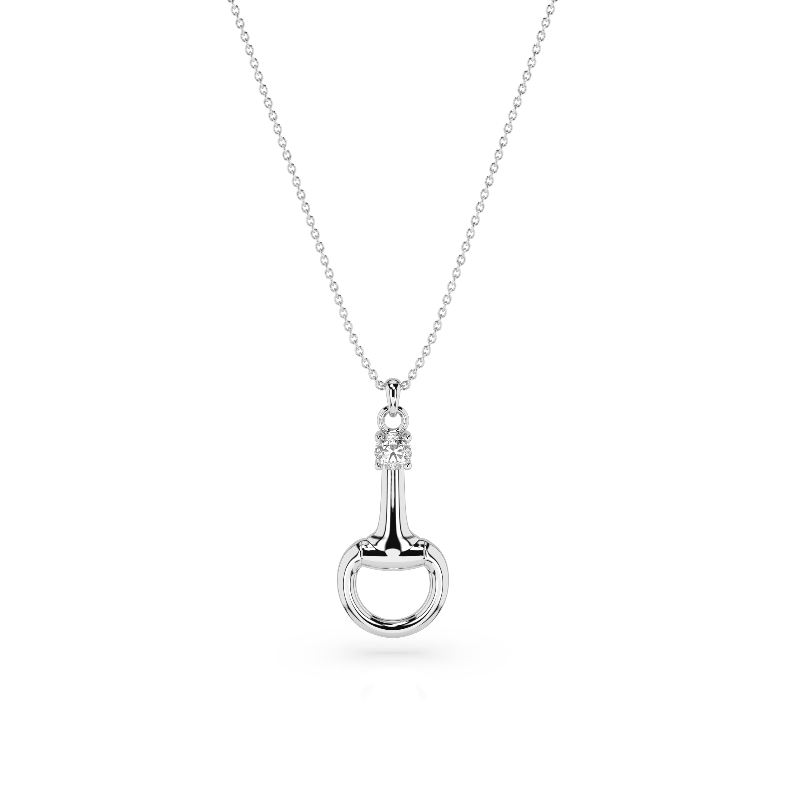 Silver Snaffle Necklace