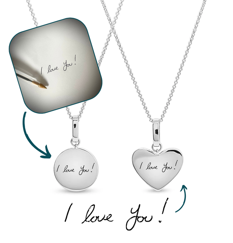 Sterling Silver Personalised Handwriting Necklace