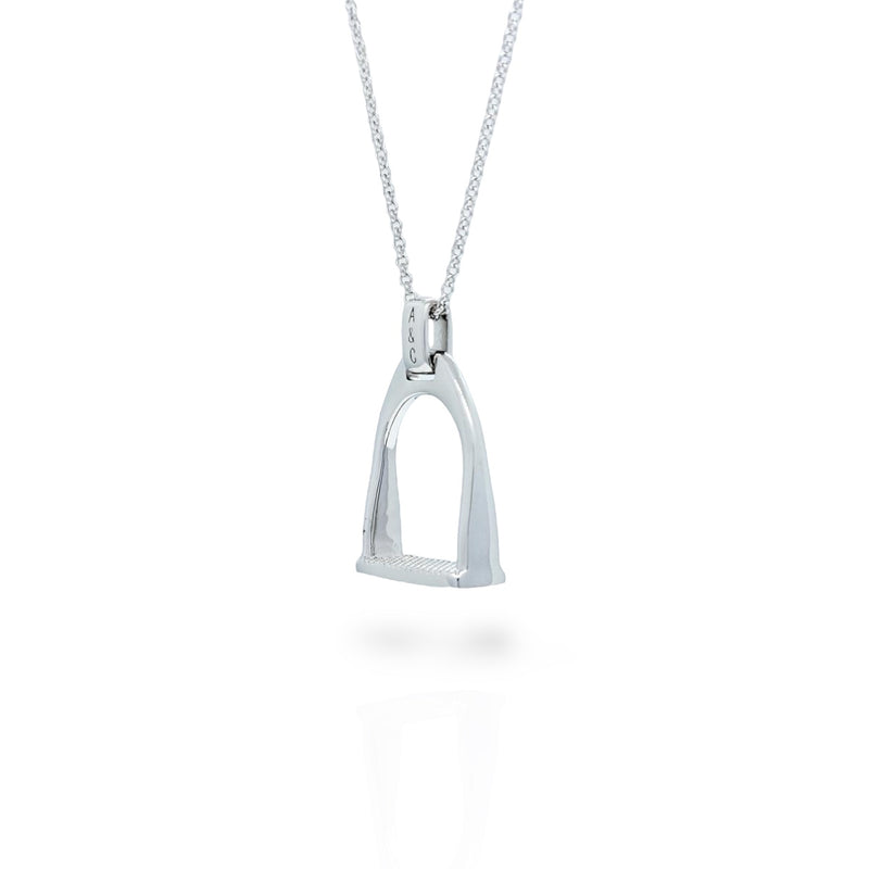 Silver Stirrup Necklace
