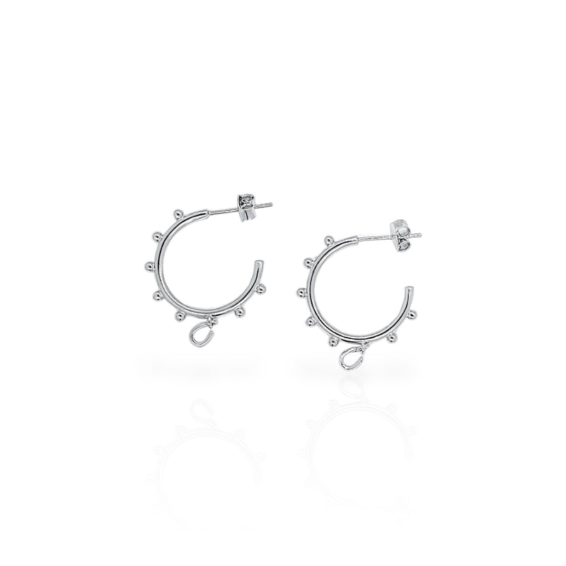 Bobble Hoop Earrings