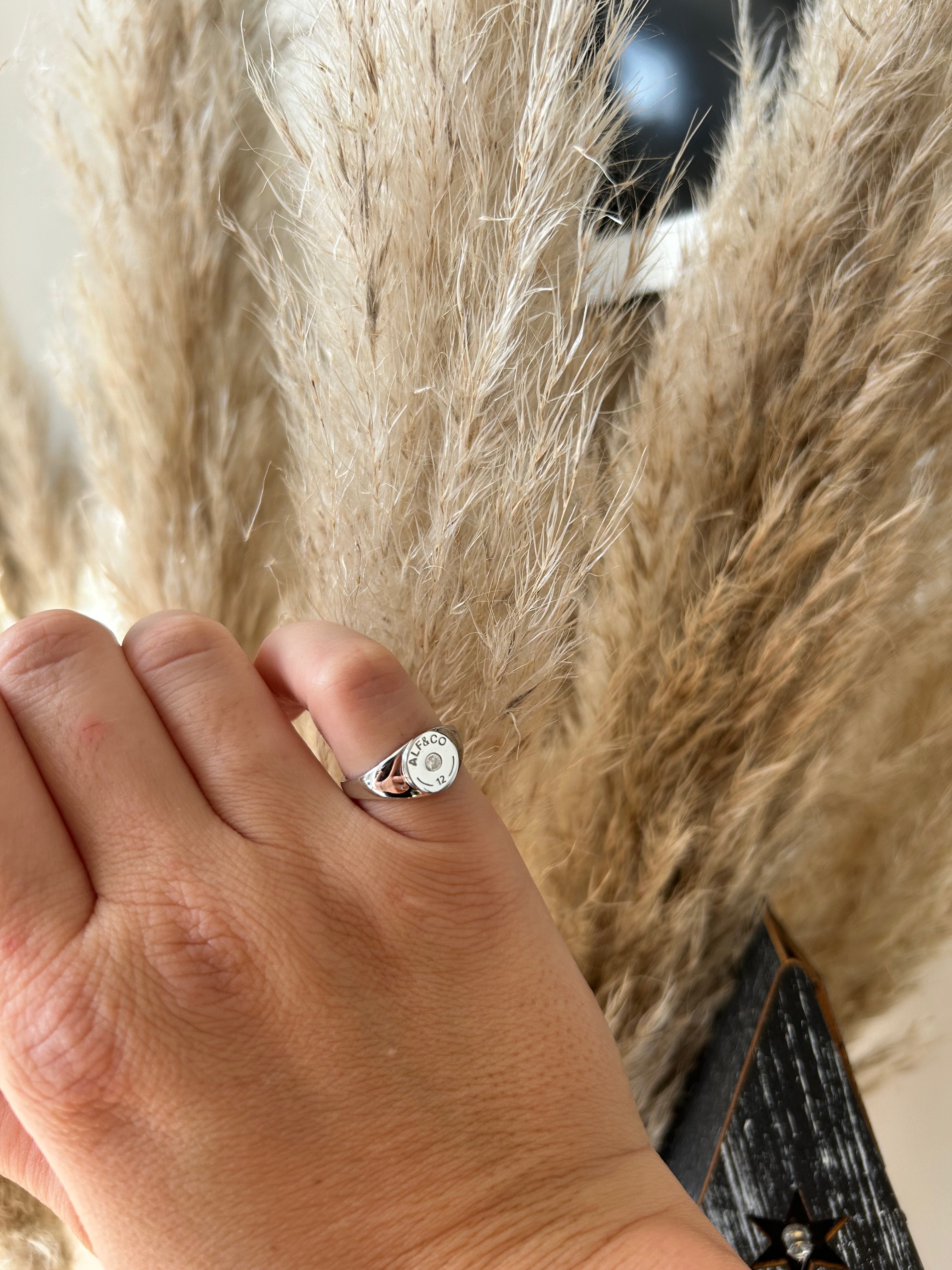 Shotgun Cartridge Signet Ring