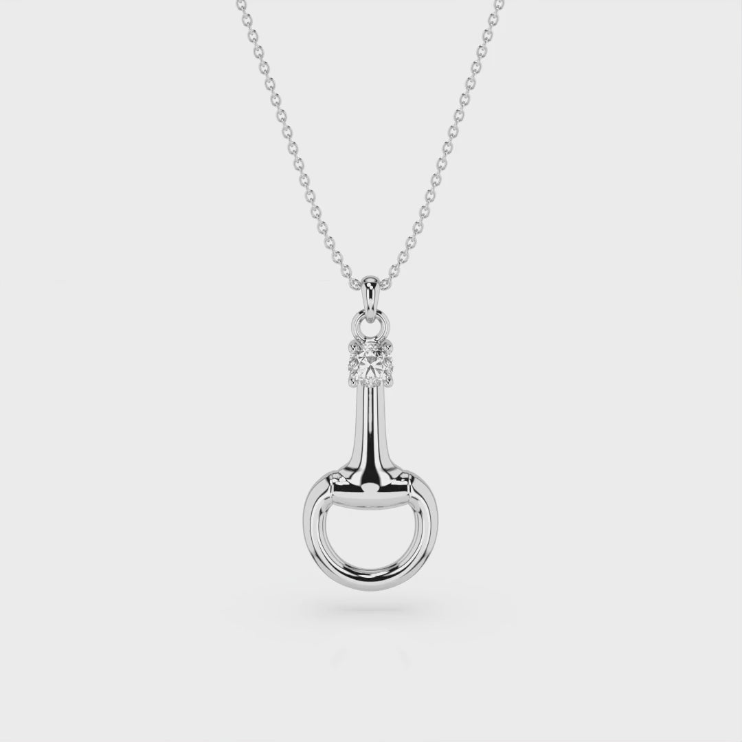 Silver Snaffle Necklace