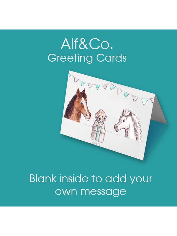 Alf & Co - Equestrian Greeting Card