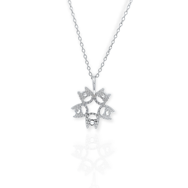 Pentad Horseshoe Necklace