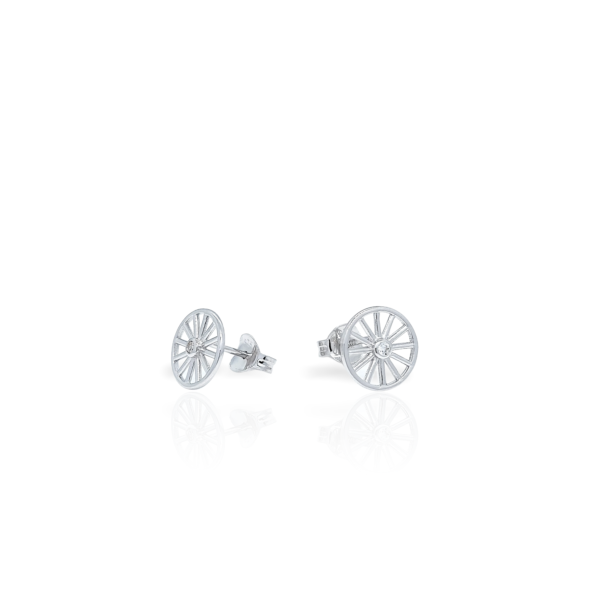 Carriage Wheel Stud Earring