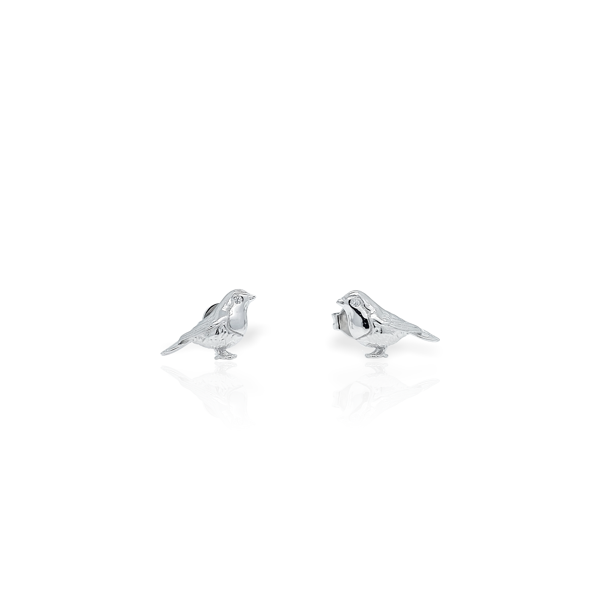 Silver Bird Earring