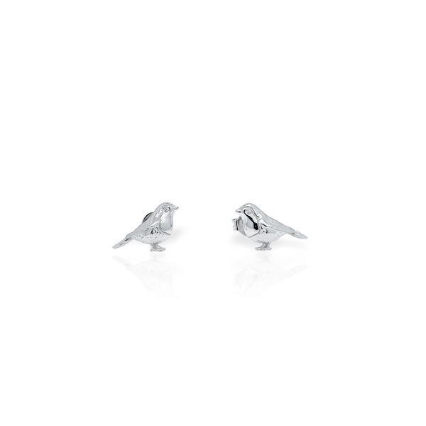 Silver Bird Earring