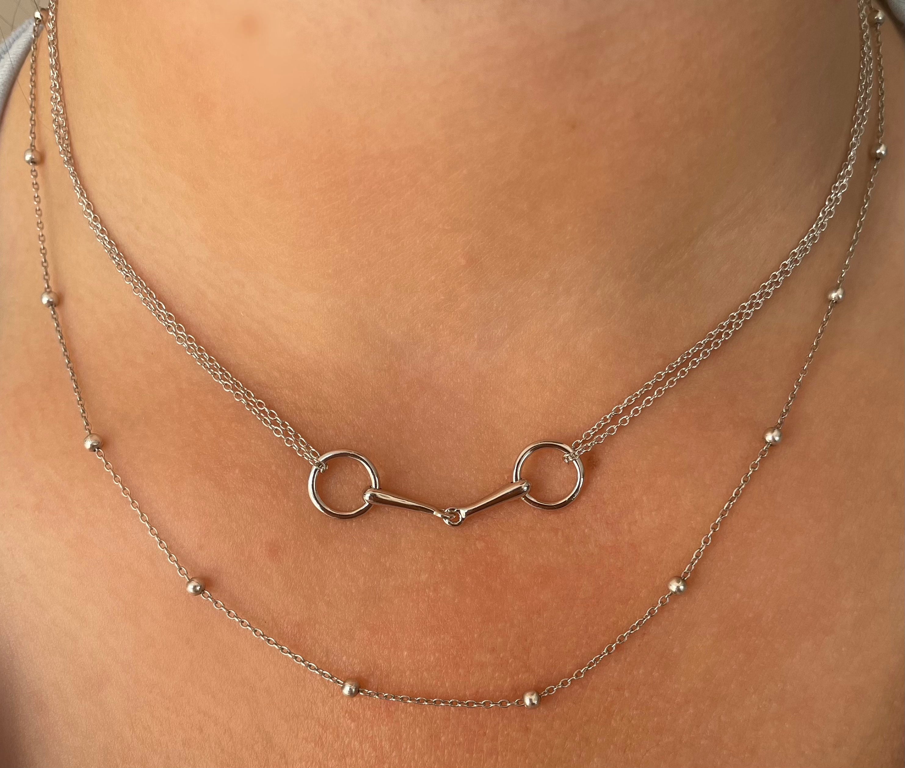19” Loose Ring Snaffle Necklace