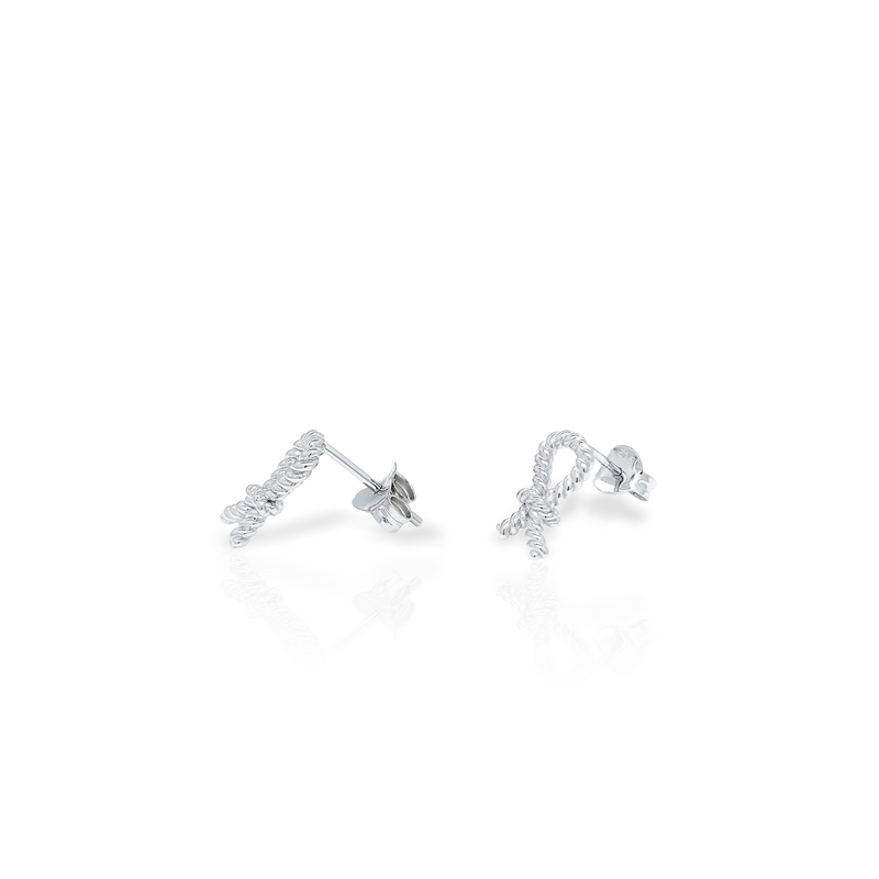 Knotted Lead Rope Earring
